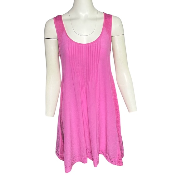 Calypso St. Barth Silk Linen Dress Size Small Pink Party Cocktail Resort Travel - Picture 1 of 7